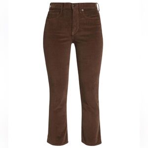 Veronica Beard Carly stretch corduroy cropped flare